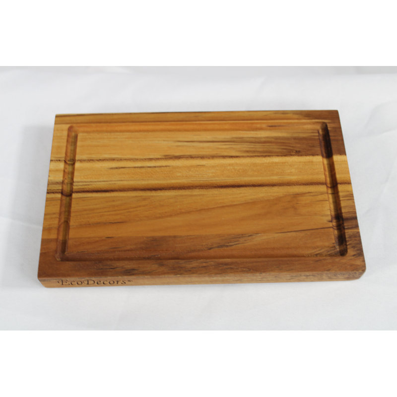 Planche à découper réversible EcoDecors certifiée FSC, 10 po x 6 po