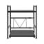 18.5" 2-Tier Extendable Microwave Rack with Hooks, Kitchen Countertop Shelf-2024536865