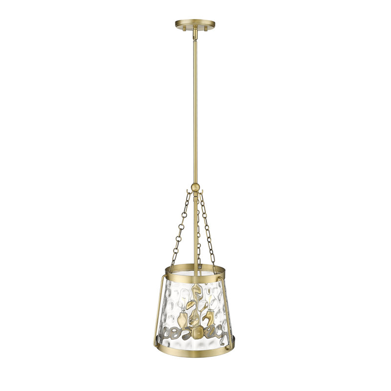 Luminaire suspendu conique à 3 lumières Kaiona, Bronze vintage