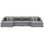 Canapé modulaire 4 pièces avec méridienne double Bealton
