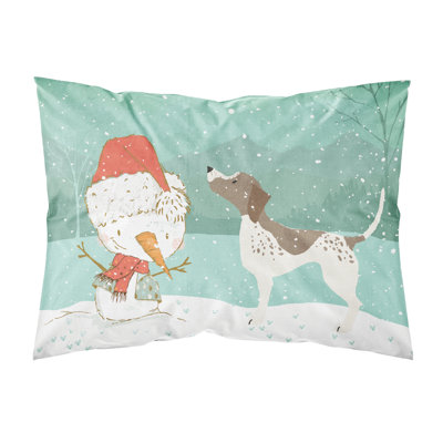 Taie d’oreiller de noël bonhomme de neige