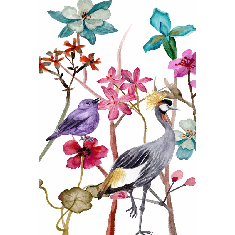Tangled Garden I by Melissa Wang - Wrapped Canvas Painting, 76cm H x 51cm W