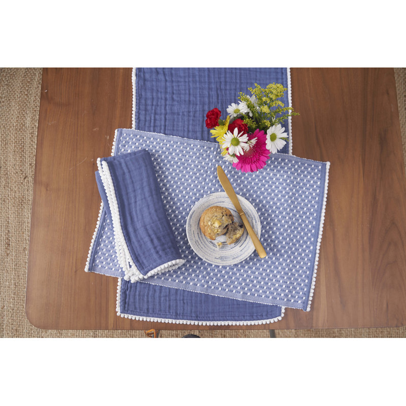 Ensemble de napperons Bahar Buttercup 4, Bleu