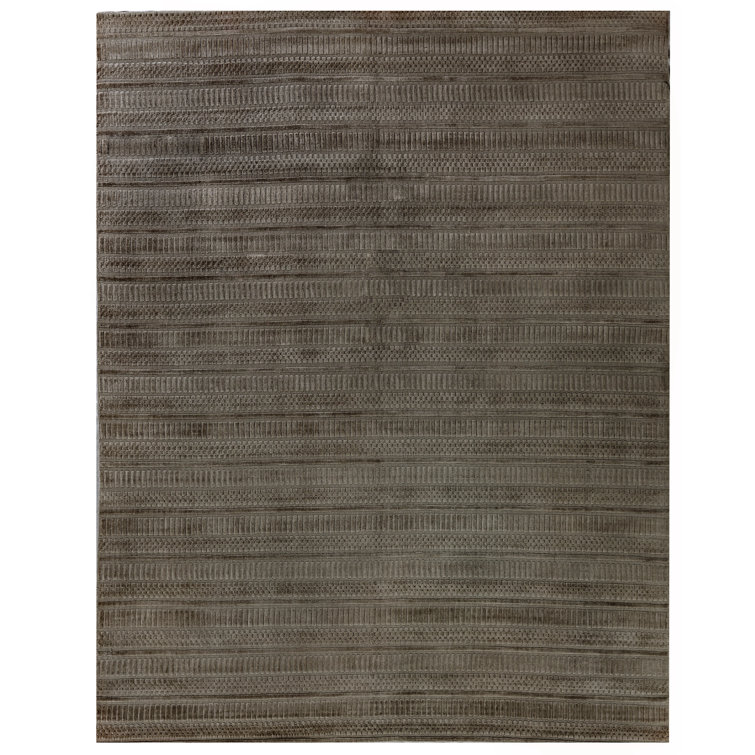 Addison Geometric Area Rug in Brown