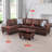 Halid Wide Sofa & Chaise with Ottoman-1571242486-1589846993