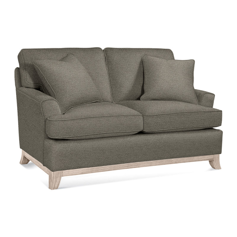 Oaks Way Loveseat, Bisque Finish, Ivory Crypton Performance; 0886-91