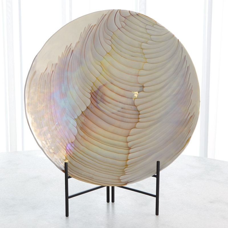 Ivory/Amber Centerpiece Charger