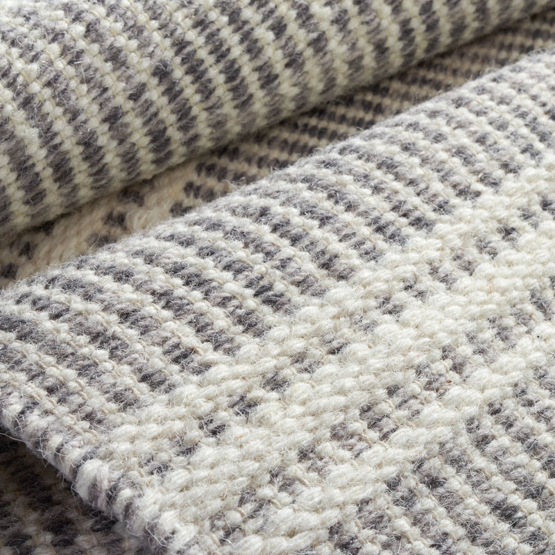 Malta Handwoven Wool Rug, Rectangle 7'6" x 9'6", Gray