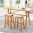 Woven Saddle Stools Set Of 2 Faux Pu Leather Counter Height Kitchen Stool-2124544710