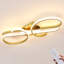  Gold 42cm LED Semi Flush Mount-1910823420