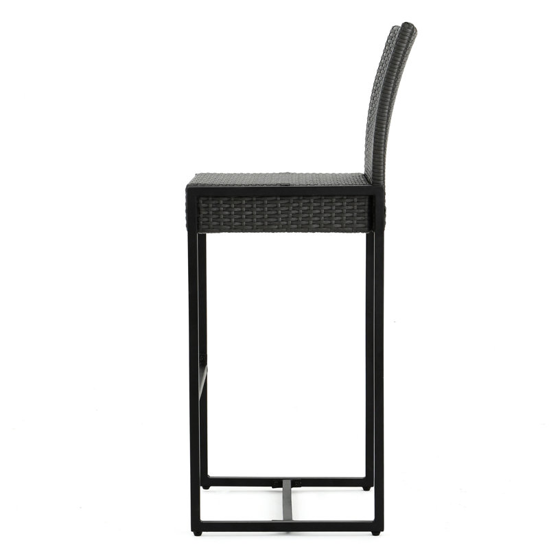 Outdoor   Of 2  - Transitional, , Resists Weather, Dark Brown/Grey, Assembly 2Pcs Transitional , To Required, 16.3" W X 20.22" D 44.7" H