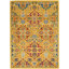 Tapis jaune à motif floral Weirton-794967019