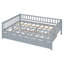 Lit de jour en bois gris avec couchette et garde-corps solides-2040946371-2040946369
