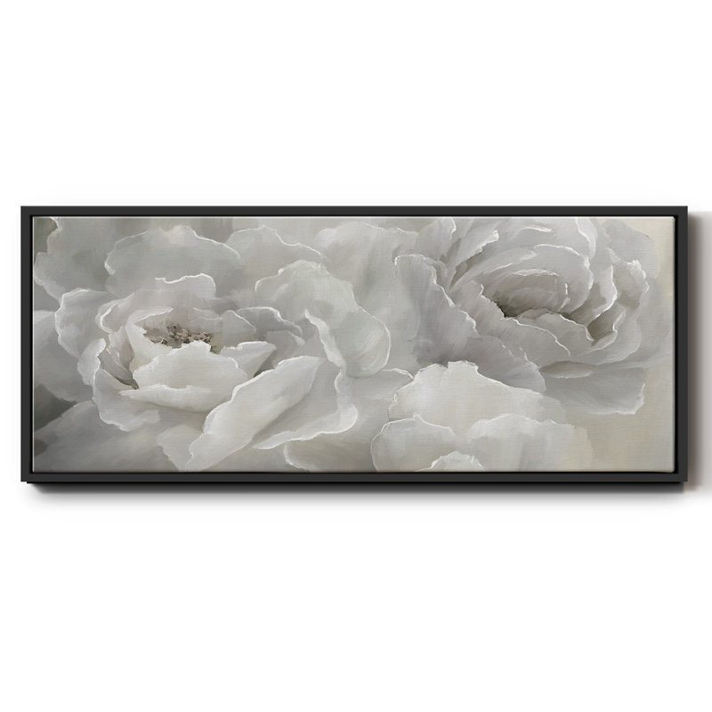 Doux pivoine, toile encadrée