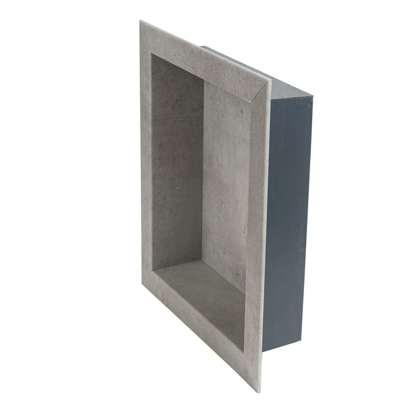 Palisade Frost Nickel Vinyl Waterproof Shower Niche Insert