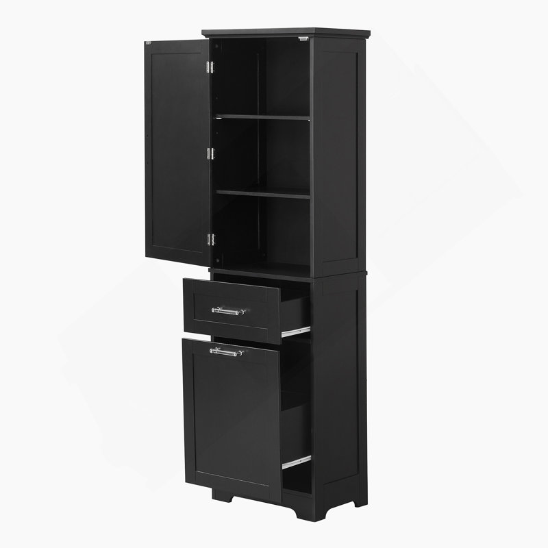 Grande armoire de rangement pour salle de bain avec tablette réglable