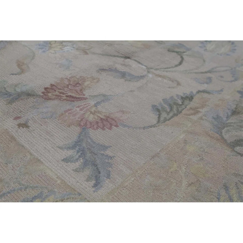 Wool Floral Area Rug, Rectangle 11' x 16'