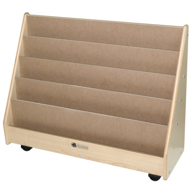 5 Compartment Manufactured Wood Book Display