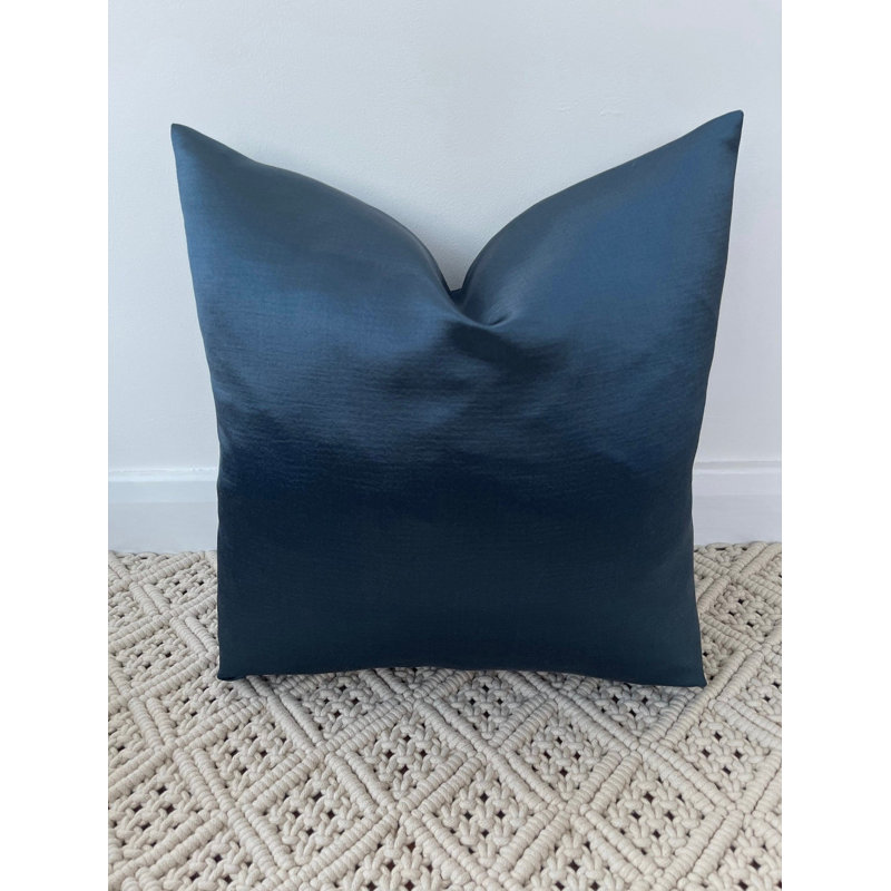 Abstract Square Cushion Cover, Navy 