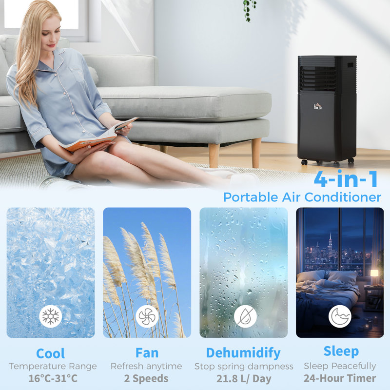 8000 BTU Portable Air Conditioner with Remote