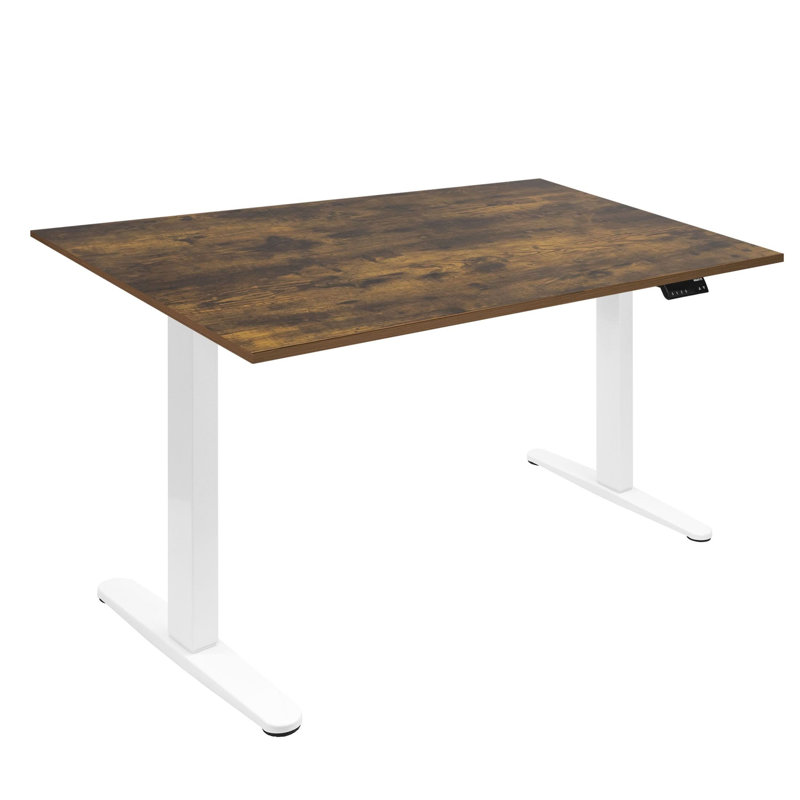 Mount-It Dual Motor Electric Standing Desk, 55" W x 29" D, Adrift/Black