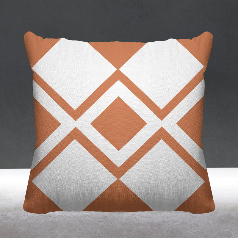 Coussin décoratif intérieur / extérieur Halsey Loop, L 17 po x H 17 po, Chair