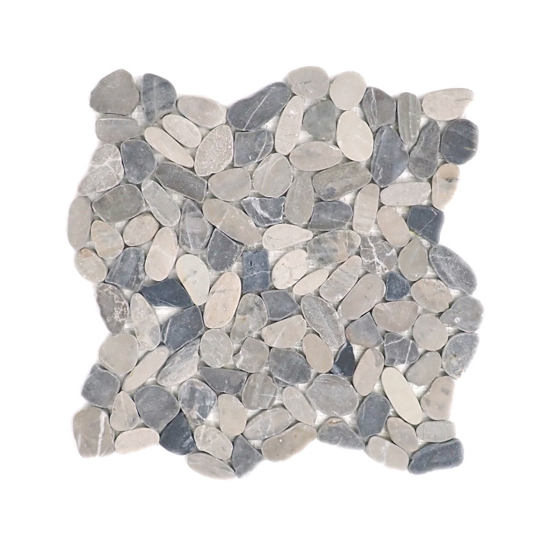 Lampe opuscar 12 po X 12 po Carrelage de plancher et mural Honed Pebbles (10,66 pieds carrés / caisse), Foncé