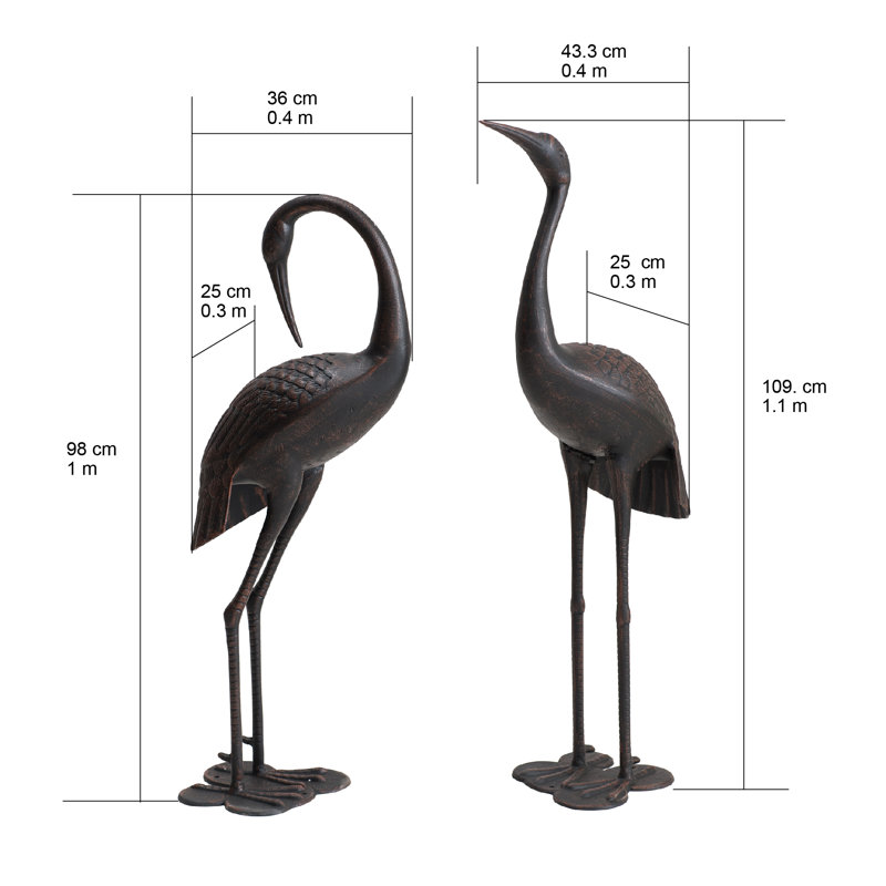 Animals Weather Resistant Rust Resistant Metal Garden Statue