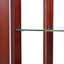 Vitrine lumineuse Curio Cabinet avec tablettes réglables et panneau arrière en miroir, portes en verre trempé (3 niveaux) (ampoule E26 non incluse)-385025329