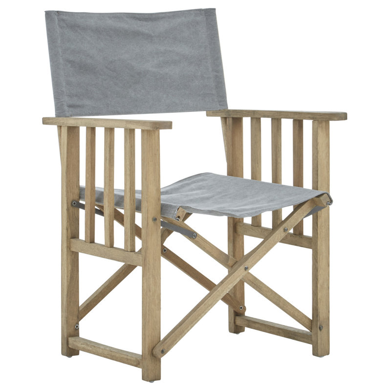 Benedetto 41cm H Solid Wood Folding Armchair in Grey