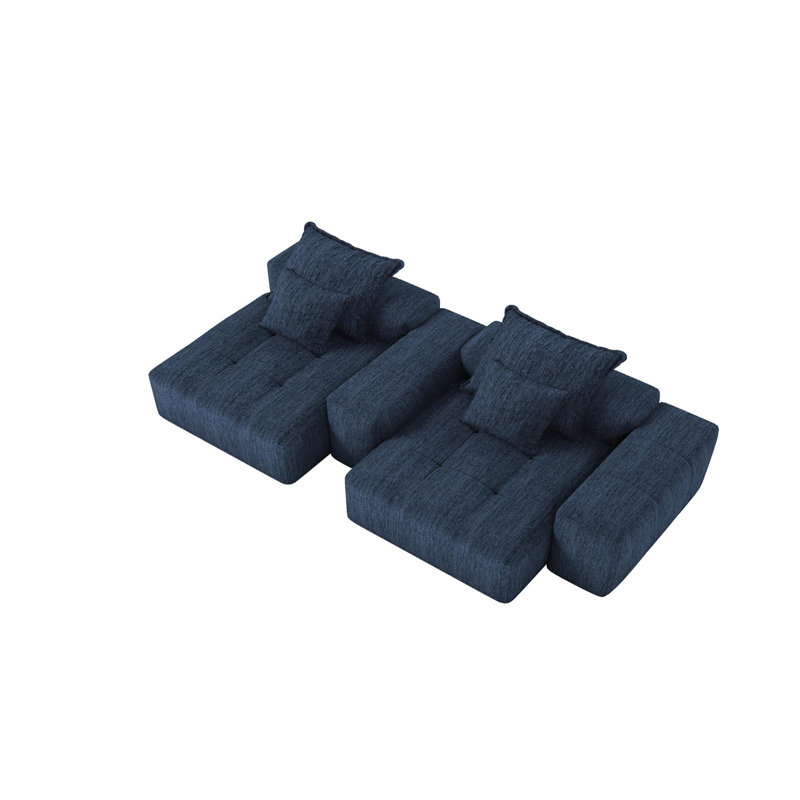 Canapé modulaire surdimensionné Modern, Bleu
