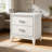 White 2-drawer Nightstand-993903386