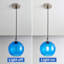 7.9" Light Green Globe Glass Pendant Light, Modern Kitchen Island Lighting, 2 Pack for Bedroom, Living & Dining Room-59908894-59908895