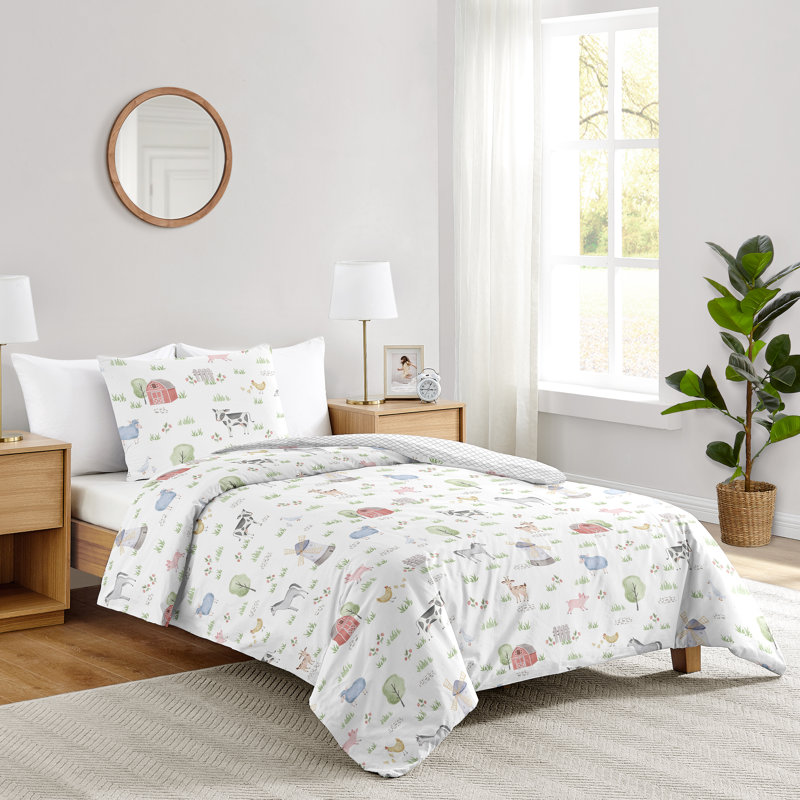 Farm Animals Twin Comforter Set by Sweet Jojo Designs