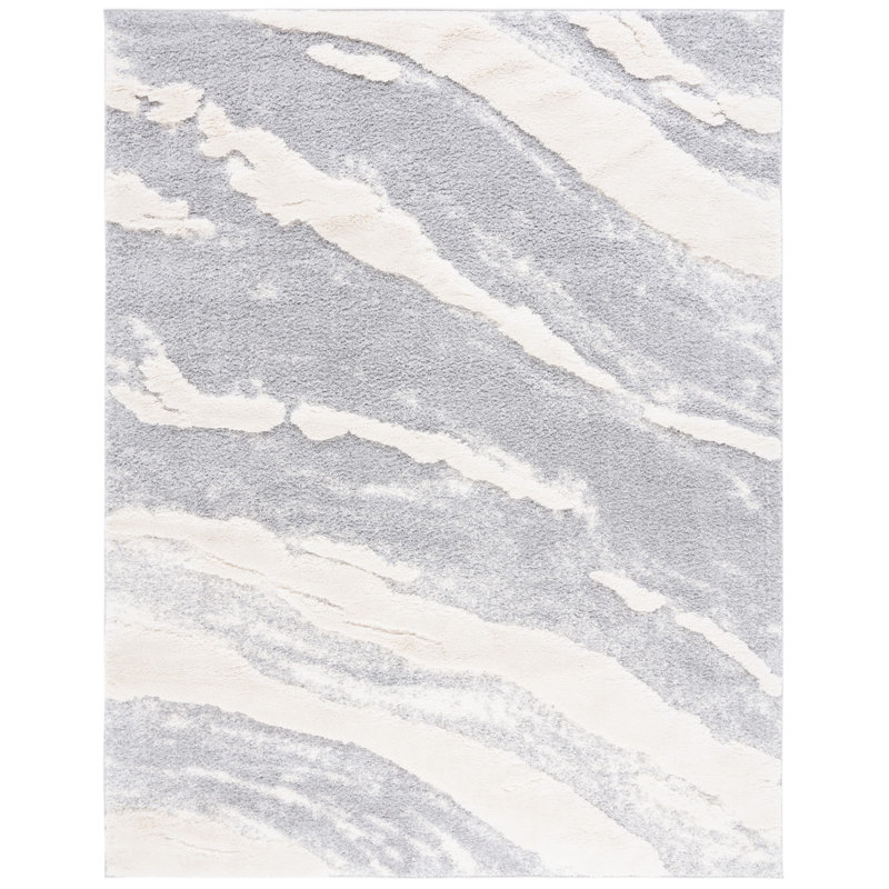 Hi-Lo Shag Performance Abstract Rug, Rectangle 8' x 10'