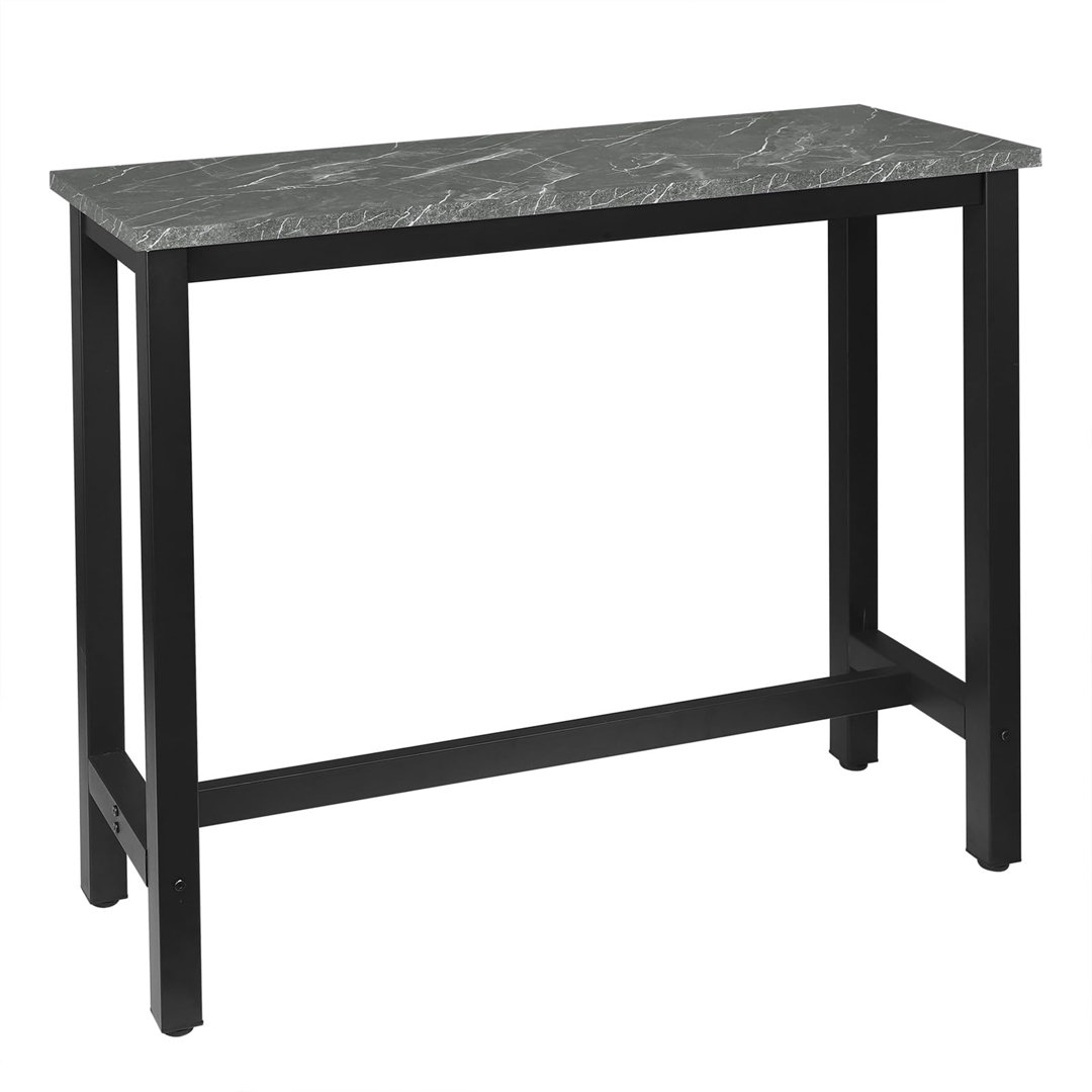 Zac Rectangular 2 - Person Outdoor Standing Height Table