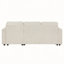 Canapé modulaire de 83,5 po avec canapé en L et canapé-lit modulaire avec grand espace de rangement, deux porte-gobelets et deux ports USB pour le salon-977166056