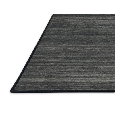 Tapis gris uni lavable à la machine