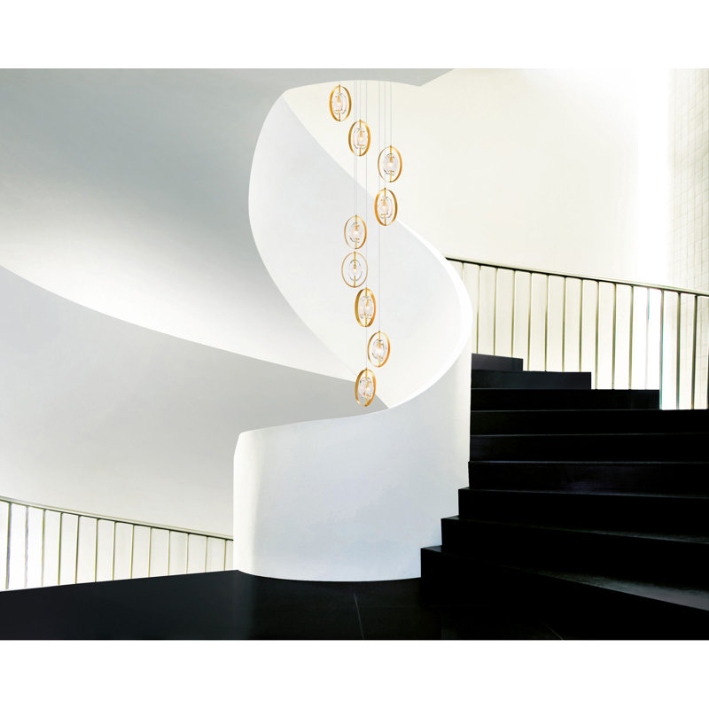 Luminaire suspendu géométrique à 9 lumières Oavia