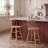 Pratt Counter Stool with Solid Wood Frame-1361732163