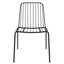 44cm H Slat Back Side Chair in Black-608958678