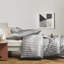 Kanheya Microfiber 250 TC Reversible Stripe Duvet Cover Set with Pillowcases-1245467843-1245467846