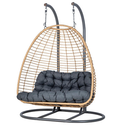 Pearl Double Swing Chair with Stand