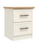 Cleverdon Feya 2 Drawer Bedside Table-91717320