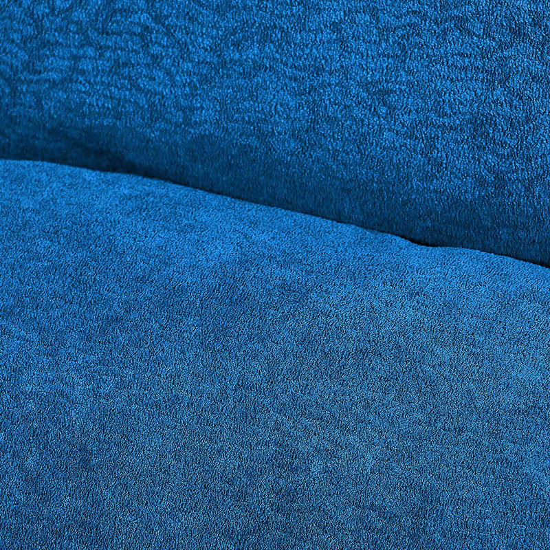 Fauteuil convertible en velours, Bleu