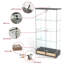 Vitrine moderne en verre avec grands tiroirs-1590207442