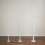 4Ft. 6Ft. 8Ft. Pre-Lit Artificial White Birch Trees With LED Lights - Set Of 3
