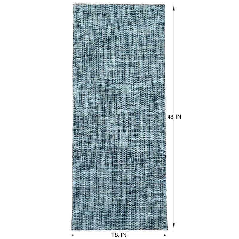 Labannah Non-Skid Kitchen Mat, Navy