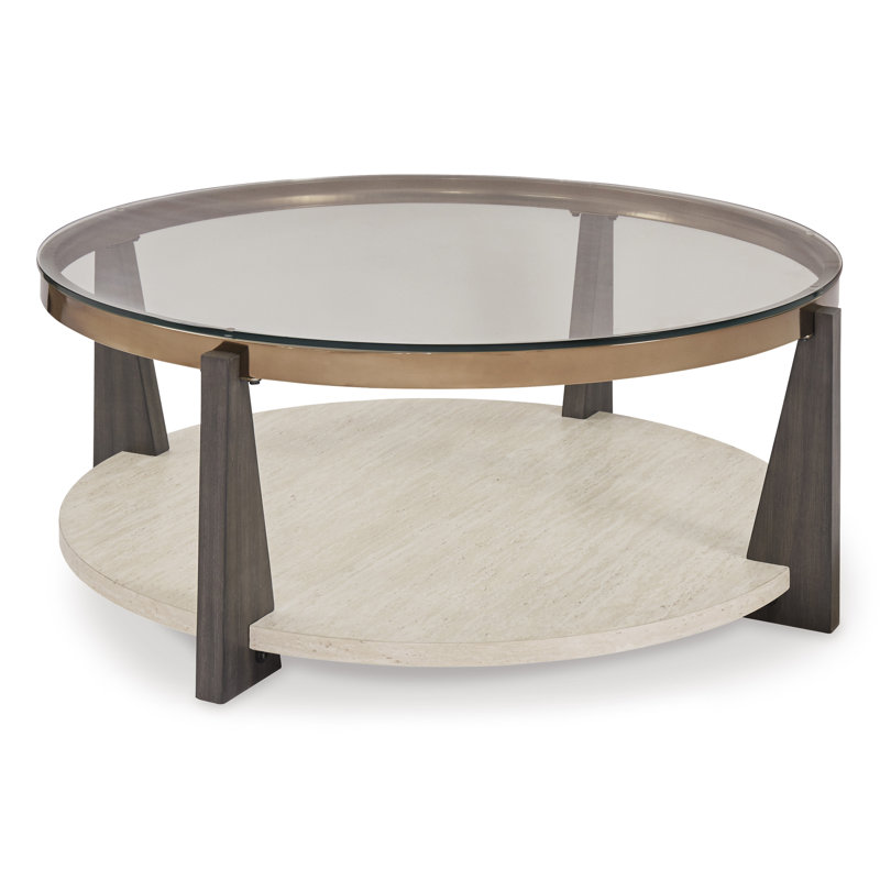 Lowrine Glass Top Single Coffee Table