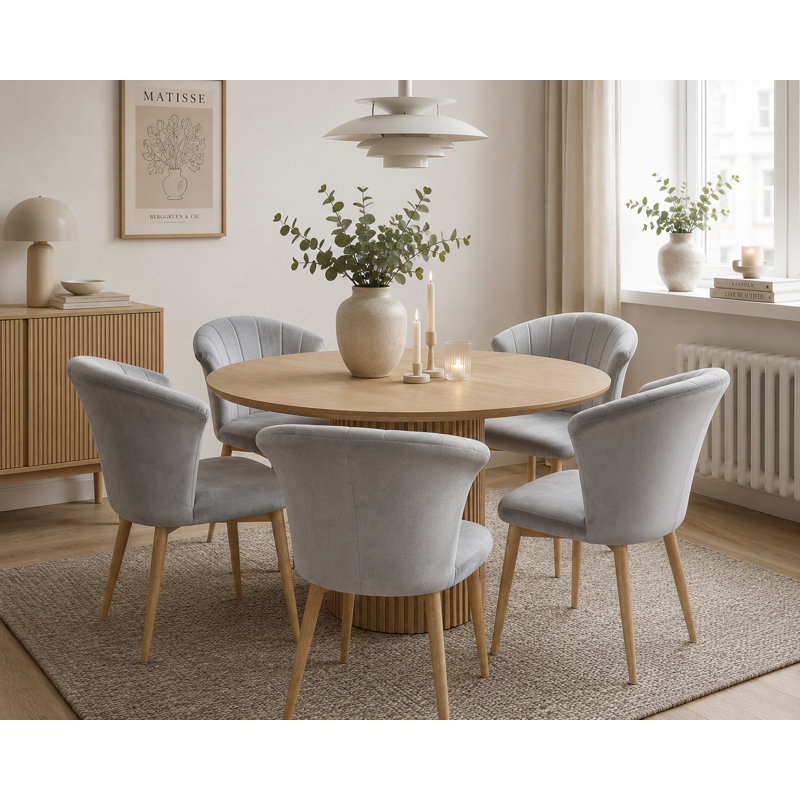 Siyana Upholstered Dining Chair, Grey
